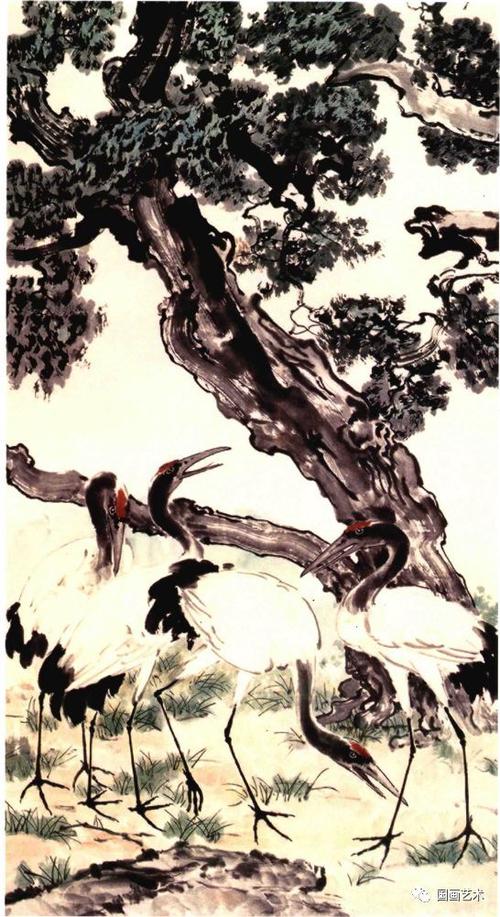 松鹤延年名家笔下松鹤图欣赏