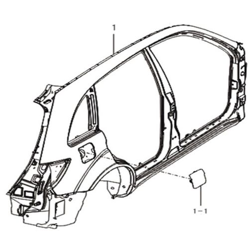 力帆x60右侧围总成