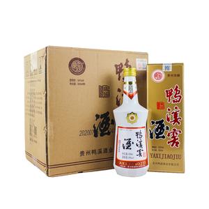 贵州鸭溪窖酒精品白瓷瓶54度浓香型白酒500ml*6瓶整箱