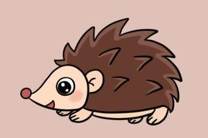 刺猬简笔画图片教程