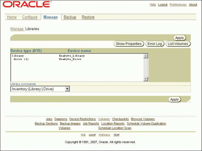 administrative domain configuration and management