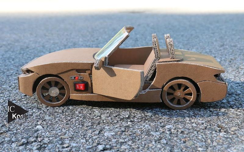 diy手工制作,如何使用纸板制作遥控汽车?