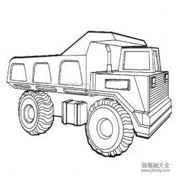 工程车简笔画-画画图片大全
