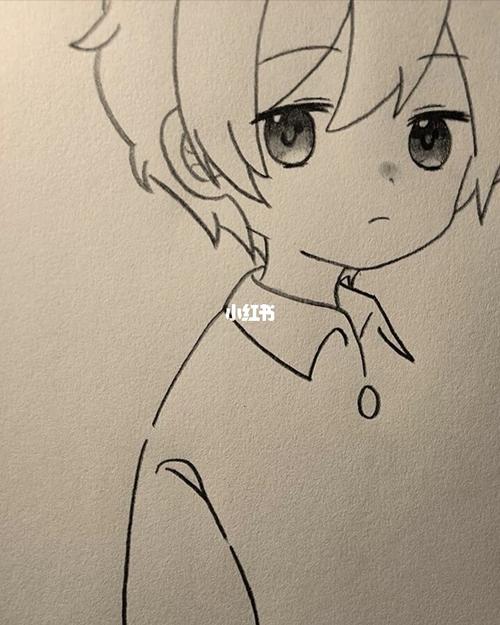 小男孩简笔画动漫(含过程)_动漫_简笔画_与动漫的日常