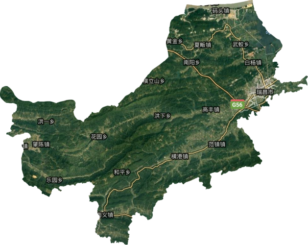 瑞昌市电子地图高清版大图