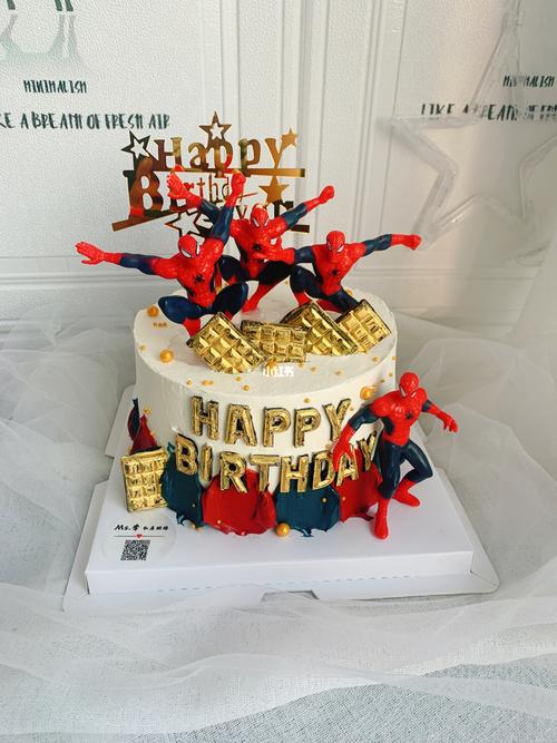 蜘蛛侠蛋糕 男孩蛋糕 网红生日蛋糕_蛋糕_生日蛋糕_美食_美食展示