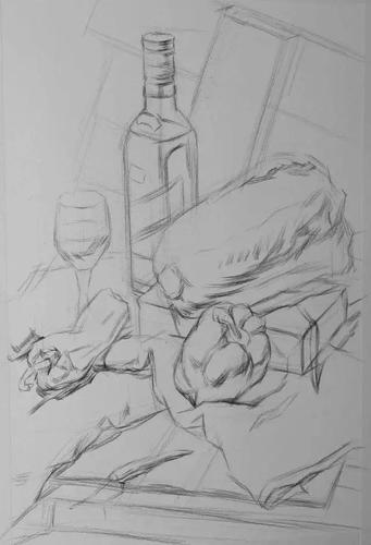 素描静物临摹范本 范画|静物结构素描画法步骤图(附素描全套视频教程)