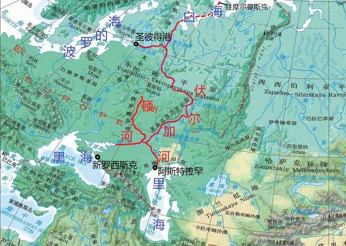 伏尔加河伏尔加河上的纤夫