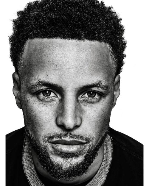 库里超酷黑白写真 论颜值也是mvp级别