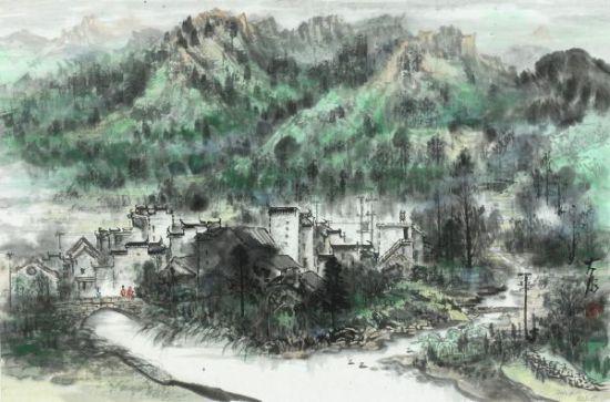 顾大明青绿山水画艺术展开展