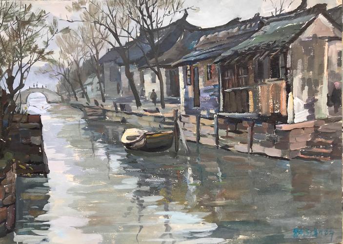 刘南平1985年色彩写生【江南水乡】