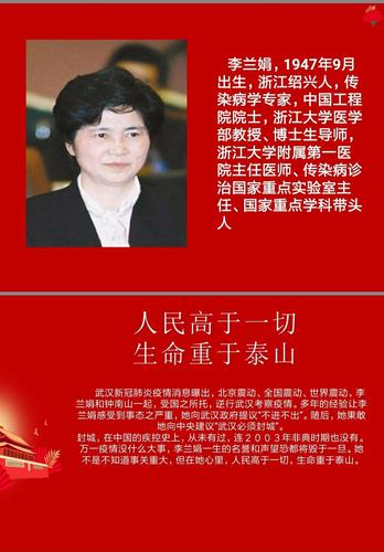 一周人物:李兰娟