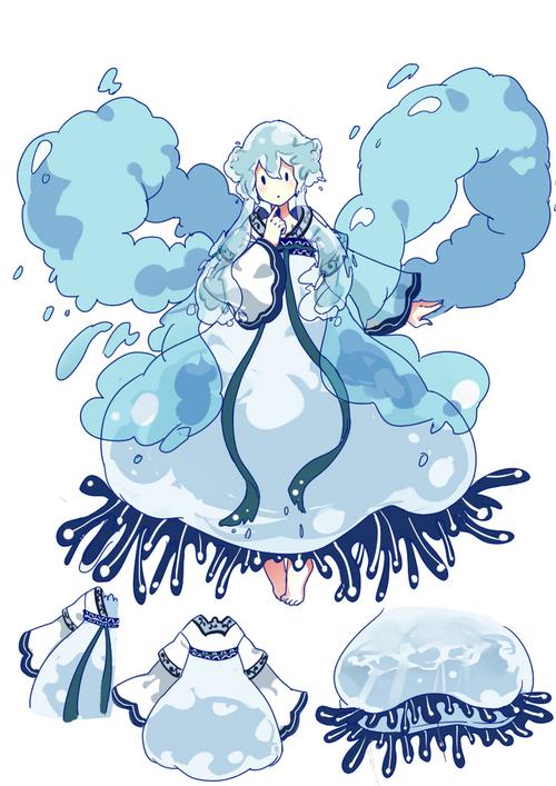 水母和闪蝶拟人