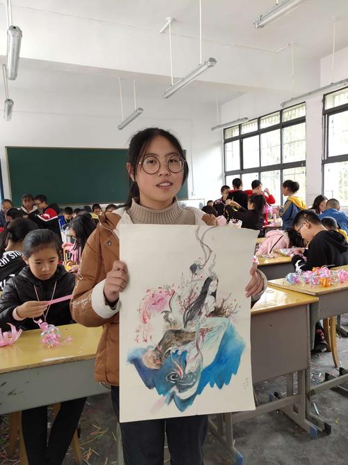 野三关镇中第十二届校园文化艺术节美术作品展