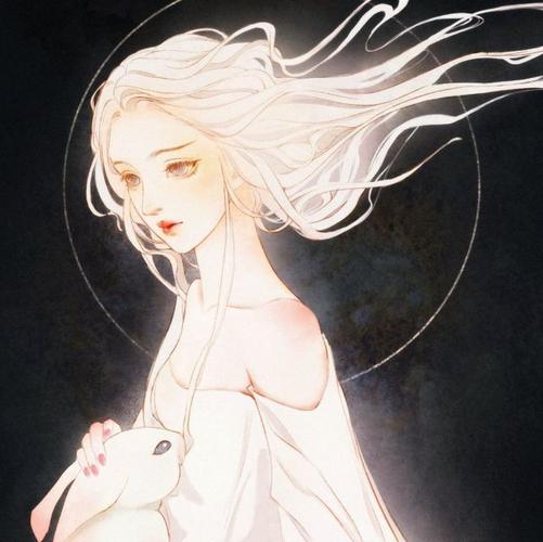 头像抱月少女也曾是少年的白月光