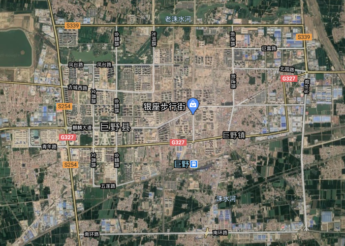 (巨野县城区卫星图)