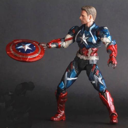卡卡动漫 复仇者联盟3 美国队长 关节可动 盒装摆件 手办模型