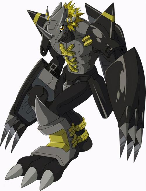 然后是"黑暗战斗暴龙兽","黑暗战斗暴龙兽"是《数码宝贝大冒险02》中