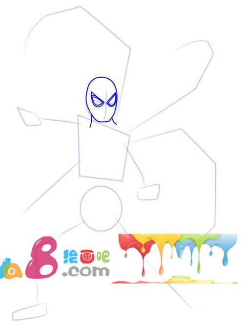 超帅蜘蛛侠简笔画步骤画法图片大全