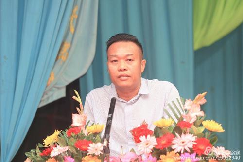 汕尾市人大代表,陆丰市政协常委,八万商会荣誉会长  范金鹏先生致辞