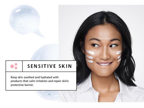 sensitive skin: keep skin soothed and hyrated with products that