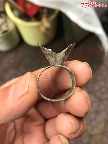 清朝老银戒指