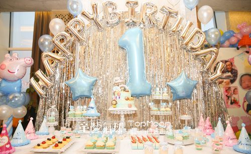 首页 儿童生日派对 小猪佩奇主题周岁宴     甜品桌的布置以时下流行