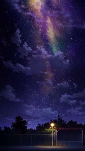 『沫沫』动漫原创 插画手绘 二次元 唯美 萌 可爱 壁纸 夜空 星空