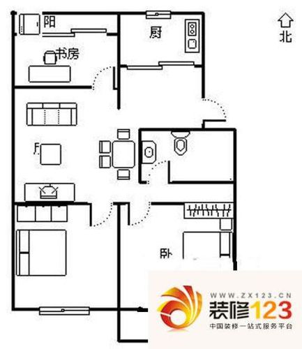 文苑小区户型图3室 户型图 3室1 .