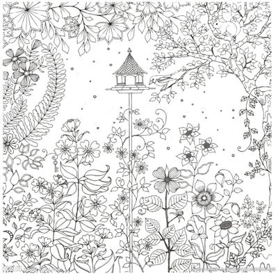 简单秘密花园手抄报