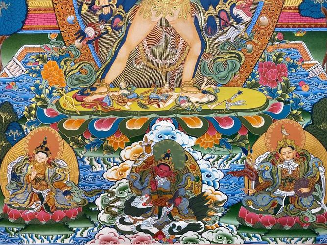 时轮金刚唐卡_唐卡_手绘_佛教_颜料_星座命理_星座