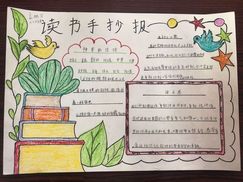 让生活充满书香 ——西关小学二年级共读书优秀手抄报展示活动