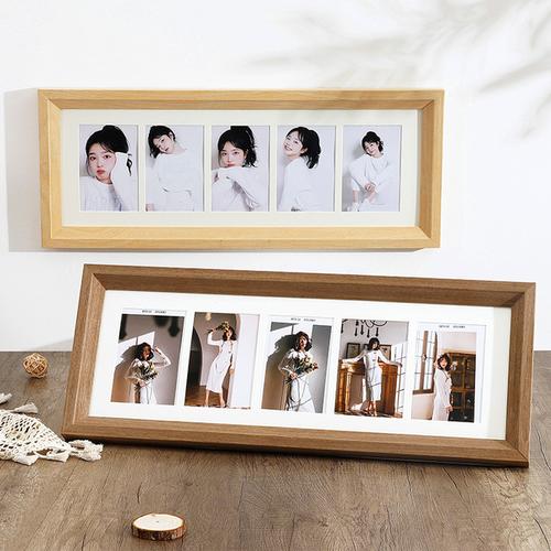 购客创意相框情侣婚纱照五连相片框组合挂墙洗照片做成摆台守局士蚣