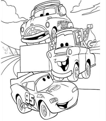 汽车总动员简笔画 交通工具简笔画分享 小汽车简笔画