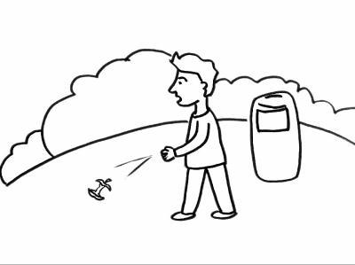 爱护清洁简笔画