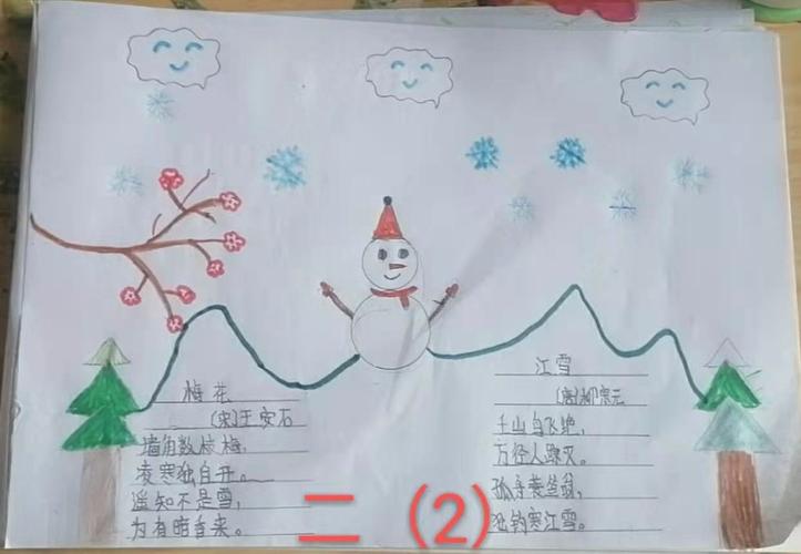 冰雪童世界——唐尧中学及附属小学手抄报活动纪实