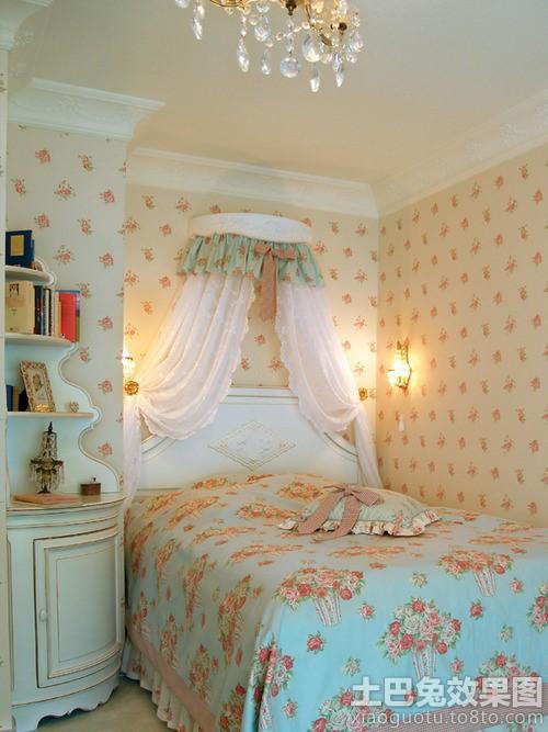 田园风格女孩的房间设计图家装装修案例效果图