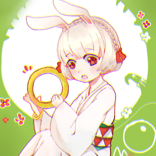 阴阳师手游 山兔 同人图 插画 壁纸 | 套环兔() | 半次元-第一中文cos