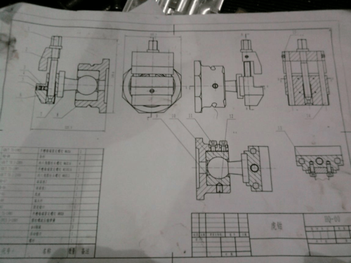 台虎钳加工图纸