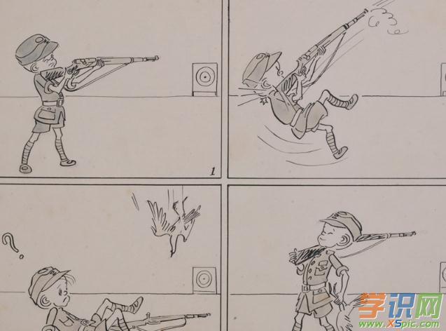 四格连环画的简笔画图片