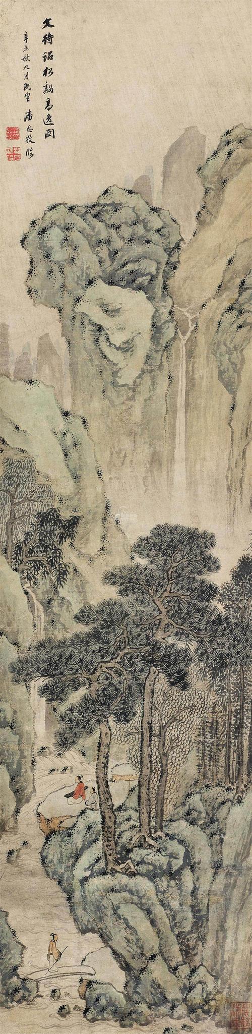 潘思牧 松溪高逸图