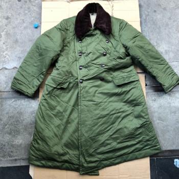 经典留念老式库存78式军绿羊毛大衣老式保暖寒区棉大衣皮毛一体寒区