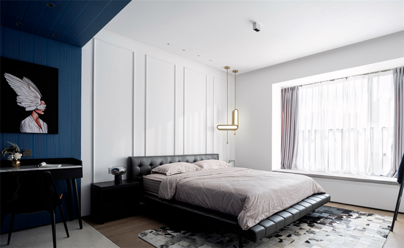 140平米三室两厅轻奢风格卧室设计图