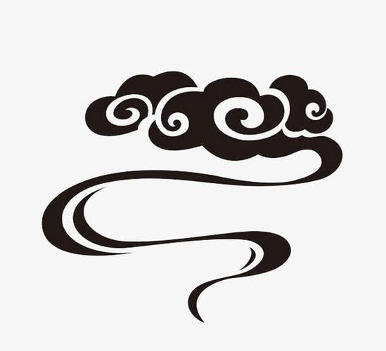 黑色的一朵祥云