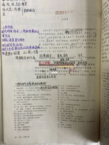 高一必修一语文琵琶行梦游天姥吟留别登高_语文_琵琶