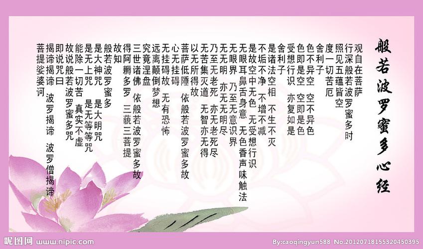 【音乐】《佛说圣佛母般若波罗蜜多心经 》:王菲 心经