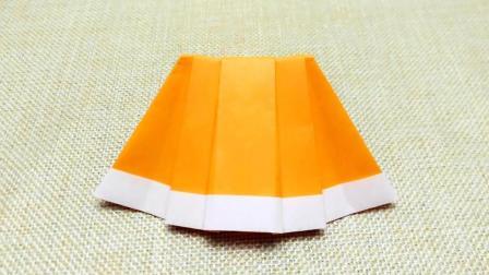 手工制作折纸百褶裙子