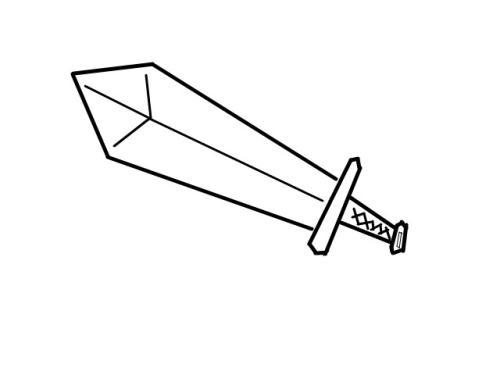 动漫武器简笔画