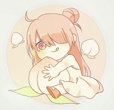 原创桃子拟人q版