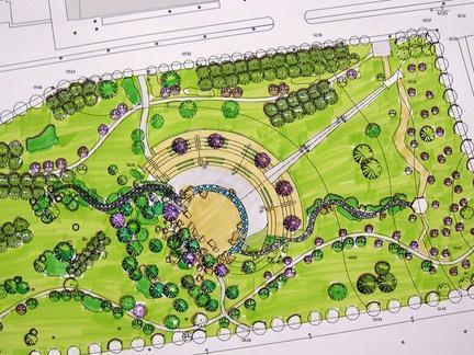 2019公园座椅手绘效果图-房天下装修效果图